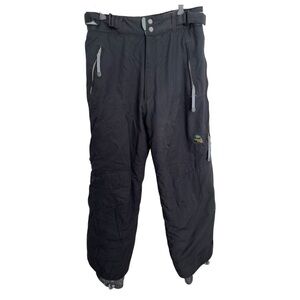 Pinzel Men's Black Snow ski Pants adjudtable waist size small